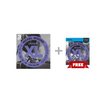 D'Addario EXL115-4PBT 11-49 3x EXL115 1x EXL115BT free купить