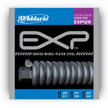 D'Addario EXP120 Super Light Electric Gu itar Strings, 9-42 купить