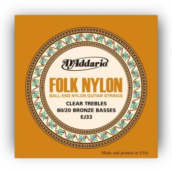 D'Addario K-Git.Saiten Folk Classic EJ33 80/20 Bronze, Ball End купить