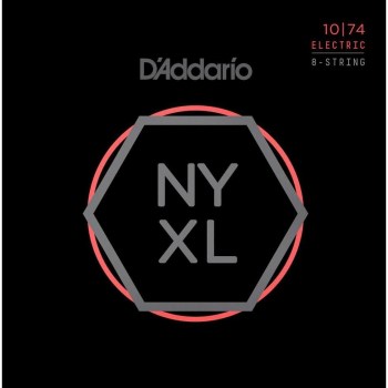 D`addario Nyxl1074 Nickel Wound 8-string Electric Guitar Strings, Light Top / Heavy Bottom, 10-74 купить