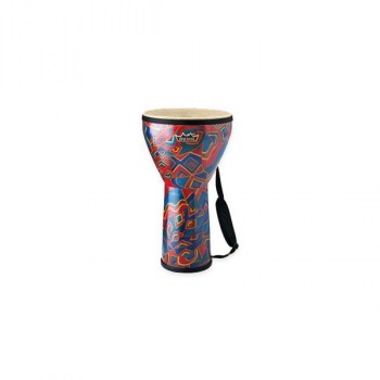 Remo DJ-FESM-17- Djembe, Festival, Pre-Tuned, Small, 8` X 14`, SKYNDEEP®, FIBERSKYN®, Fabric Rainbow купить