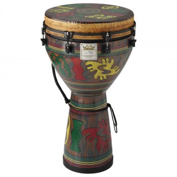 Remo DJ-0012-24- Djembe, MONDO™, Designer Series, Key-Tuned, 12` X 24`, SKYNDEEP®, Contour Tuning Brackets, Adinkra Finish купить