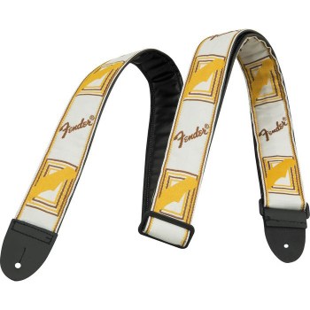 Fender 2` MONOGRAMMED White/BROWN/YELLOW STRAP купить