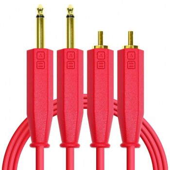 DJ TECHTOOLS Stereo RCA/Jack Chroma Cable (Red) купить