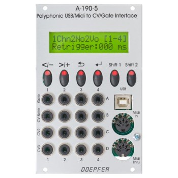 Doepfer A-190-5 Polyphonic USB/Midi to CV/Gate Interface купить