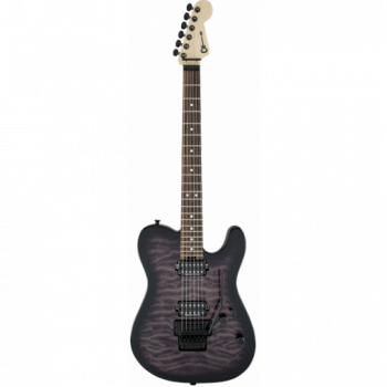 Charvel Pro-Mod San Dimas® Style 2 HH FR QM, Dark Rosewood Fingerboard, Transparent Black Burst купить