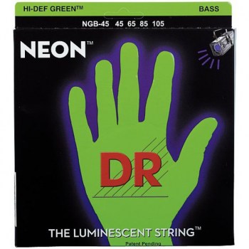 DR 4 Bass Strings 45-105 Hi-Def Neon Green Neon NGB-45 купить