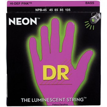 DR 4 Bass Strings 45-105 Hi-Def Neon Pink Neon  NPB-45 купить