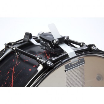 DR Customs Splatter Snare 14"x6.5", #Black Satin, Telemagenta Spl. купить