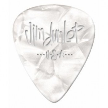 Dunlop Genuine Plectrum heavy Pearl White 483, 12 Picks купить