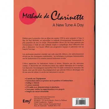 Editions Musicales Francaises A New Tune A Day: Clarinette Methode De Clarinette купить