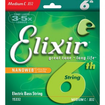 Elixir Single String Bass 032 NanoWeb купить