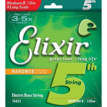 Elixir Single String Bass 130XL-TW X-Long Scale Nanoweb купить