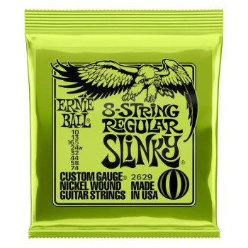 Ernie Ball EB2629 10-74 8-string Regular Slinky Nickel Plated купить