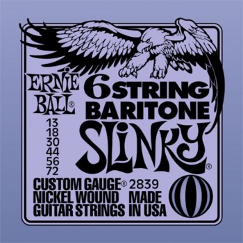 Ernie Ball E-Guit. Strings 13-72 Baritone Slinky Nickel Wound EB2839 купить