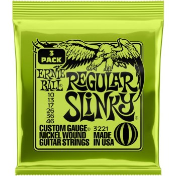 Ernie Ball EB3221 Regular Slinky 10-46 3 Pack купить