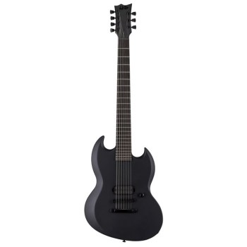 ESP LTD Viper-7 Baritone Black Metal Black Satin купить