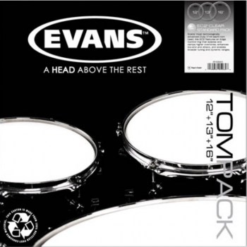 Evans Drumhead Set EC2 SST, clear, Fusion, ETP-EC2SCLR-F купить