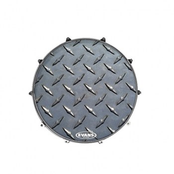 Evans "Inked" Bass Drum Front Head "Diamond Plate", 22" купить