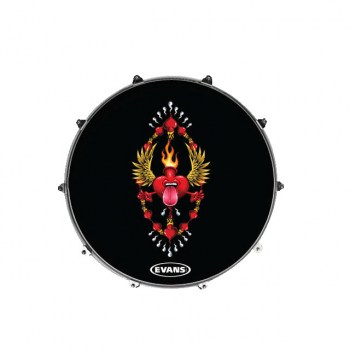 Evans "Inked" Bass Drum Front Head "Higher Plane", 22" купить