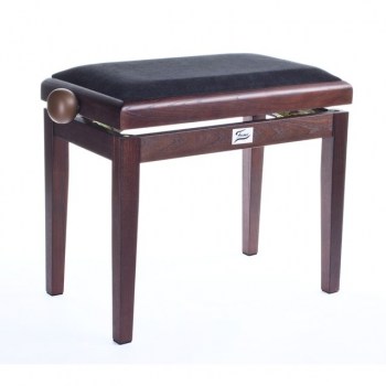 Fame Piano Bench dark walnut Velvet Black купить