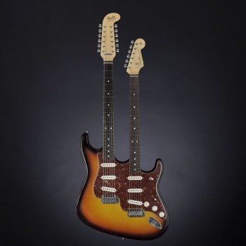 Fender 1965 Doubleneck Strat CC MBPW Chocolate 3TSB купить