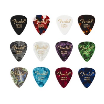 Fender 351 Picks Celluloid Medley Extra Heavy купить