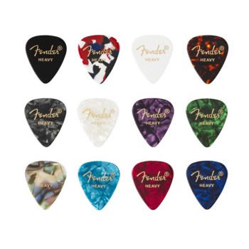 Fender 351 Picks Celluloid Medley Heavy купить