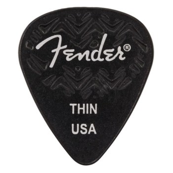 Fender 351 Shape Wavelength Thin Picks Black (6-Pack) купить