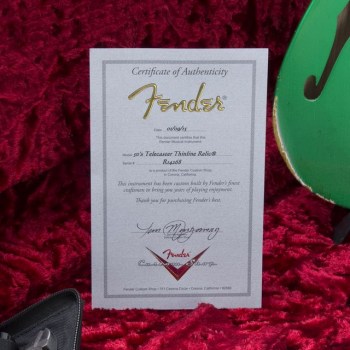 Fender '50s Relic Thinline Telecaster Lime Green #R14268 купить