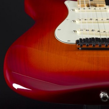 Fender American Elite Ash Stratocaster MN ACB Aged Cherry Burst купить