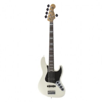 Fender American Elite Jazz Bass V RW Olympic White купить