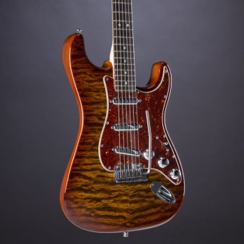 Fender Artisan Stratocaster NOS Quilted Maple Top Tigereye #CZ524835 купить