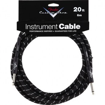 Fender Custom Shop Cable 6m BTW Black Tweed, Kli/Kli купить