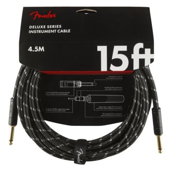 Fender Deluxe Series Instrument Cable 4.5m (Black Tweed) купить