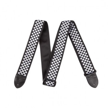 Fender Guitar Strap 2" Nylon Collec. Checkerboard Black/White купить