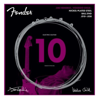 Fender Jimi Hendrix Voodoo Child NPS Ball End Strings 010-038 купить