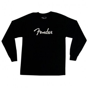 Fender Long Sleeve Shirt Logo XL Black купить