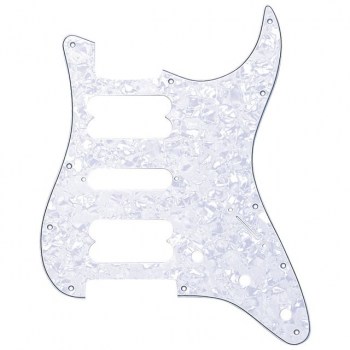 Fender Morn Pickguard Strat HSH White Pearl 4-Ply 11-Hole купить