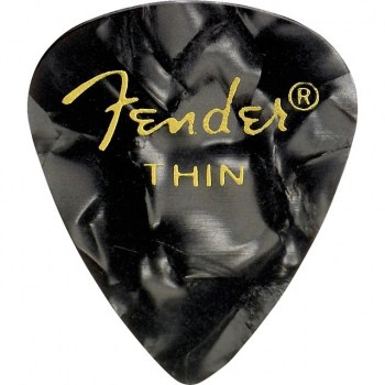 Fender Picks 351 Black Moto thin 12-Pack Premium Celluloid купить