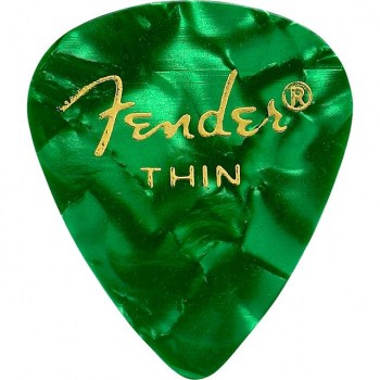 Fender Picks 351 Green Moto thin 12-Pack Premium Celluloid купить