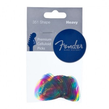 Fender Picks 351 Rainbow heavy 12er Set Premium Celluloid купить