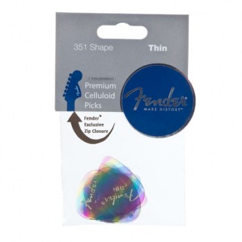 Fender Picks 351 Rainbow thin 12er Set Premium Celluloid купить