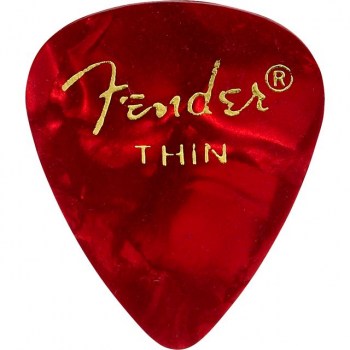 Fender Picks 351 Red Moto thin 12-Pack Premium Celluloid купить