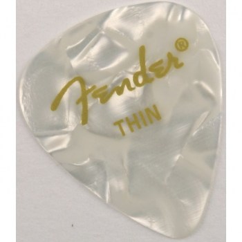 Fender Picks 351 White Moto thin 12-Pack Premium Celluloid купить