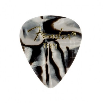 Fender Picks 351 Zebra thin 12er Set Premium Celluloid купить