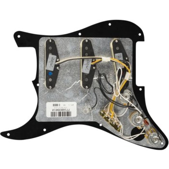 Fender Pre-Wired Strat Pickguard, Texas Special SSS Black купить