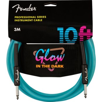 Fender Professional Glow in the Dark Cable 3 m Blue купить