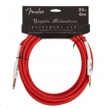 Fender Y. Malmsteen Instrument Cable 6m red купить