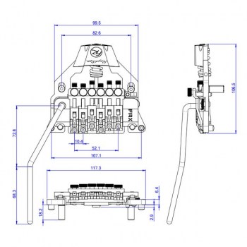 Floyd Rose FRX Tremolo System Black купить